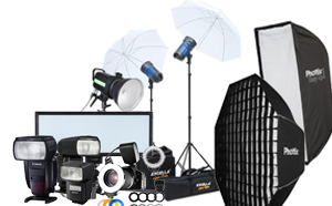 ชุดไฟ แฟลชสตูดิโอ อุปกรณ์จัดแสง Light Flash Studio LED Lighting