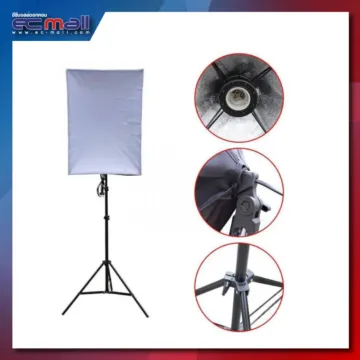 ชุดไฟสตูดิโอ Light Softbox 50x70cm With E27 1 Holder+Light Stand (200-210cm)