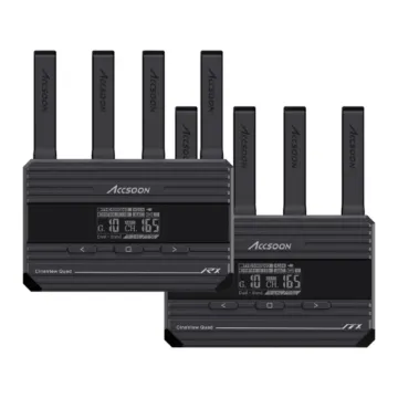 Accsoon Cineview Quad 2.4GHZ+5GHZ Dual-Band Transmission System ( Transmitter and Receiver )