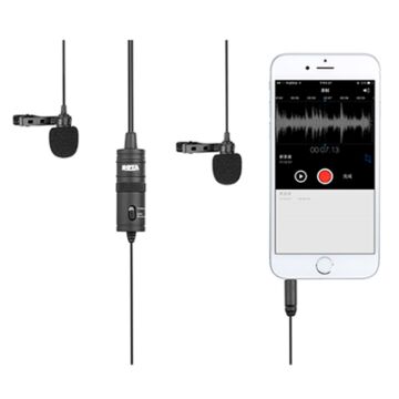 Boya BY-M1DM Dual Omni-directional Lavalier Microphone