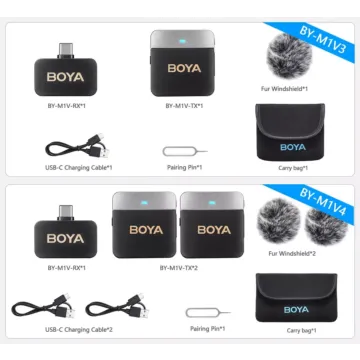 Boya BY-M1V4 / BY-M1V3 For (Type C) Wireless Microphone