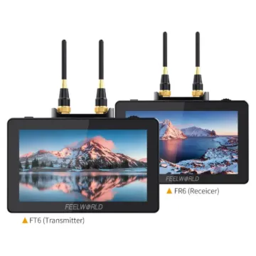 FeelWorld FT6/FR6 5.5" Wriless Video Transmission DSLR Camera Field Touch Monitor 4K HDMI