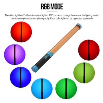 NiceFoto Handheld Bi-Color RGB LED Light Wand TC-288