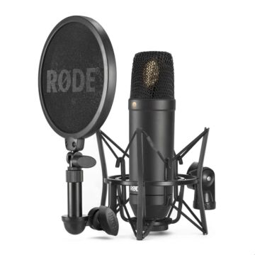 Rode NT-1 KIT Cardioid Condenser Microphone with SM6 Combination Shock Mount and Pop Screen