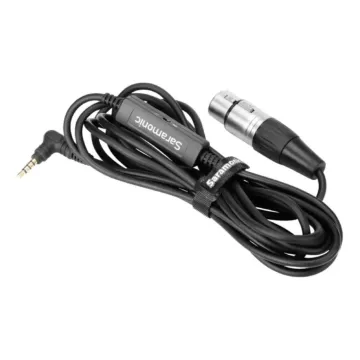 Saramonic SR-XLR35 XLR Female to 3.5mm TRRS Microphone Adapter Cable for DSLR Cameras and Smartphones (10')