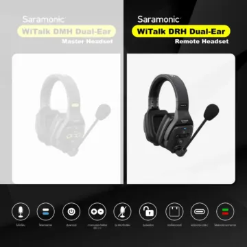 Saramonic WiTalk DRH Dual-Ear Remote Intercom Headset