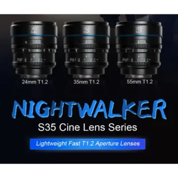 Sirui Nightwalker 24&35&55mm T1.2 S35 Lens Set