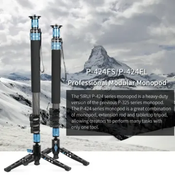Sirui P-424FS / P-424FL 4 Sections Carbon Fiber Monopod