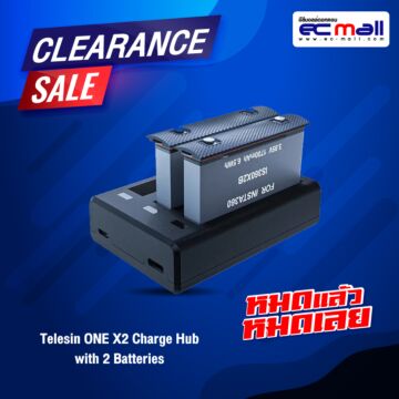 Telesin ONE X2 Charge Hub with 2 Batteries