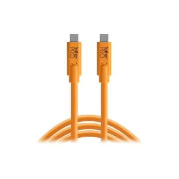 TetherPRO CUC15-ORG USB-C To USB-C Cable 15' (4.6M)