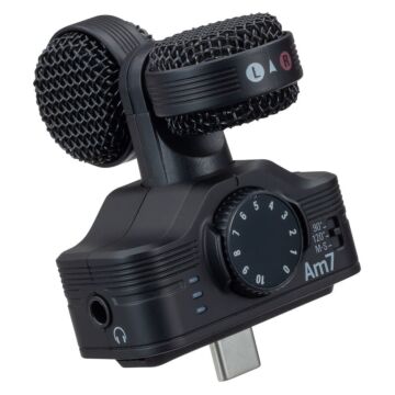 Zoom Am7 Mid-Side Stereo Microphone For Android USB-C Connector