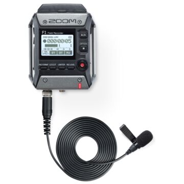Zoom F1-LP Field Recorder With Lavalier Microphone