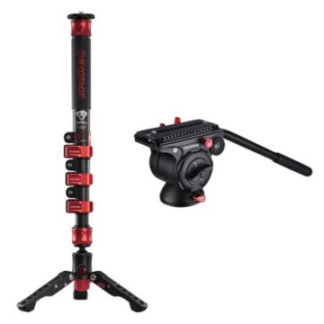 iFootage Cobra 2 C120 Ⅱ Cabon Fiber Monopod with Komodo K5 Fluid Head
